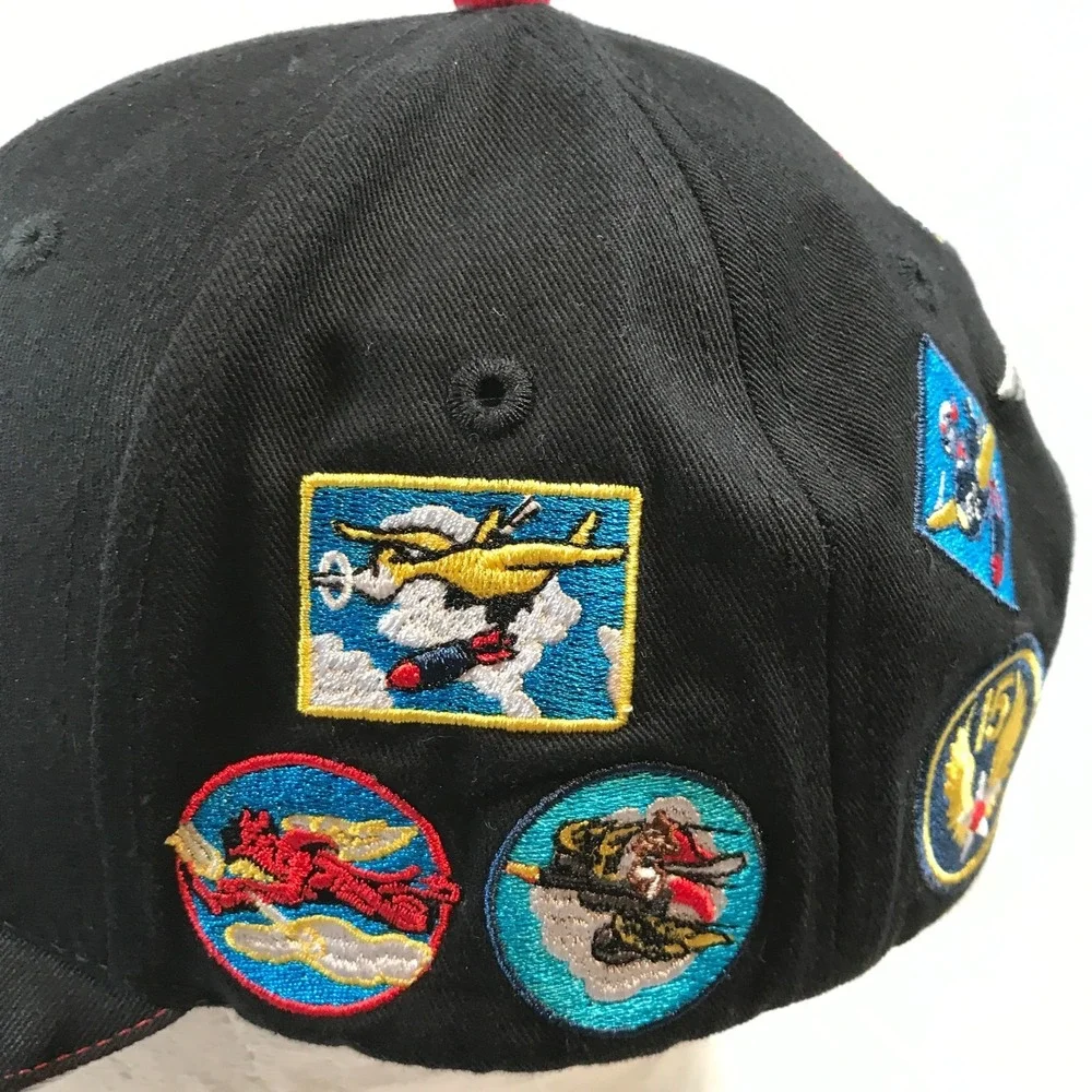 CAF Red Tail Squadron Tuskegee Airmen‎ Tribute Air Force With Patches Hat Cap